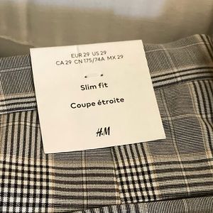 H&M plaid men’s pants